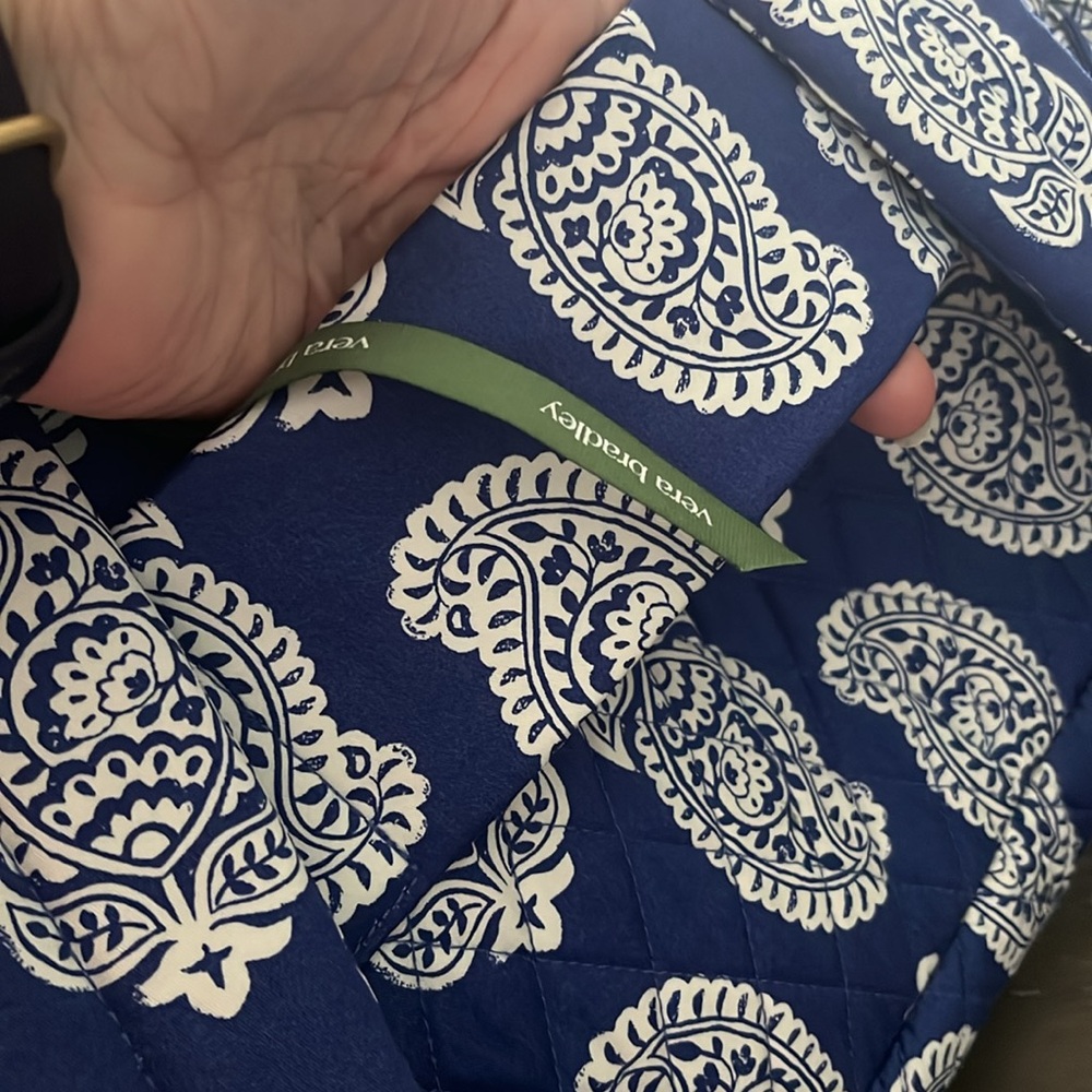 NWT! Vera Bradley Bancroft Blue Paisley Backpack - Picture 9 of 11